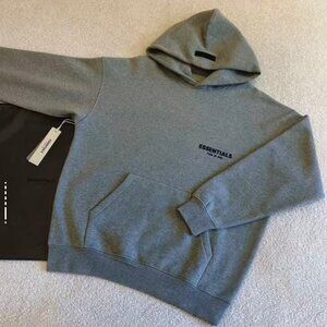 Fear of God Essentials Hoodie Dark Oatmeal Relaxed Silhouette